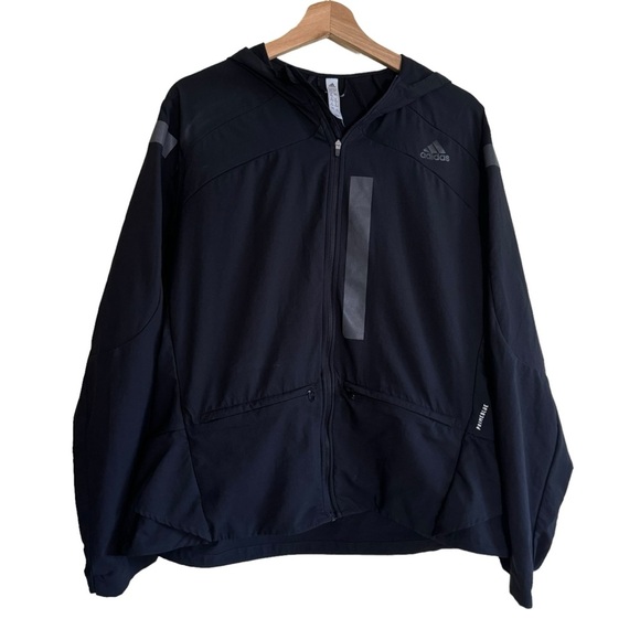 Adidas Women’s Marathon Black Running Jacket - Picture 3 of 6